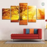 Tableau Arbre de Vie Automne décoratif pour intérieur