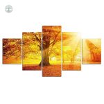Art mural Arbre de Vie en automne, couleurs chaleureuses