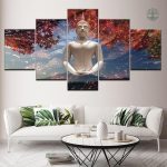Art mural Bouddha arbre de vie pour ambiance sereine