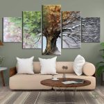 Tableau Arbre de Vie symbolisant le Cycle de la Vie