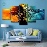 Tableau Arbre de Vie en thème Jour et Nuit
