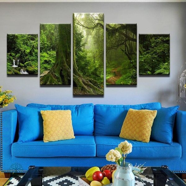 Tableau Arbre de Vie en Forêt Verte