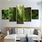 Art mural Arbre de Vie sur fond forestier