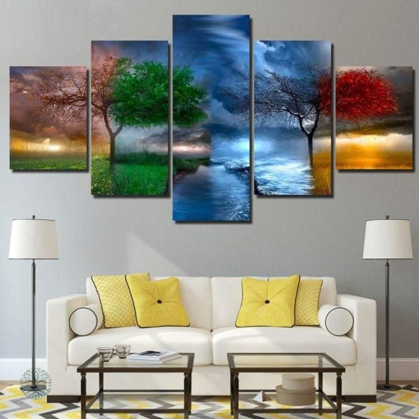 Tableau Arbre de Vie, symbole de changement et de croissance
