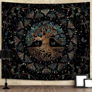 Tenture Mandala Arbre de Vie décorative
