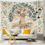 Tenture Arbre de Vie Bohème en décoration murale