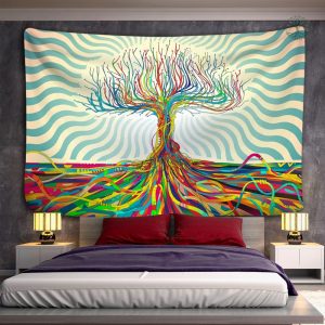 Tenture Arbre de Vie multicolore décorative