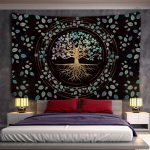 Tenture Arbre de Vie Élégant pour décoration intérieure