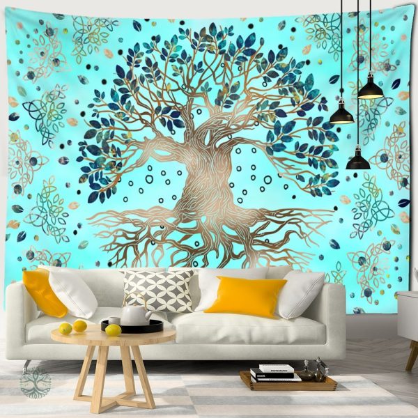 Tenture Arbre de Vie pour décoration de salon