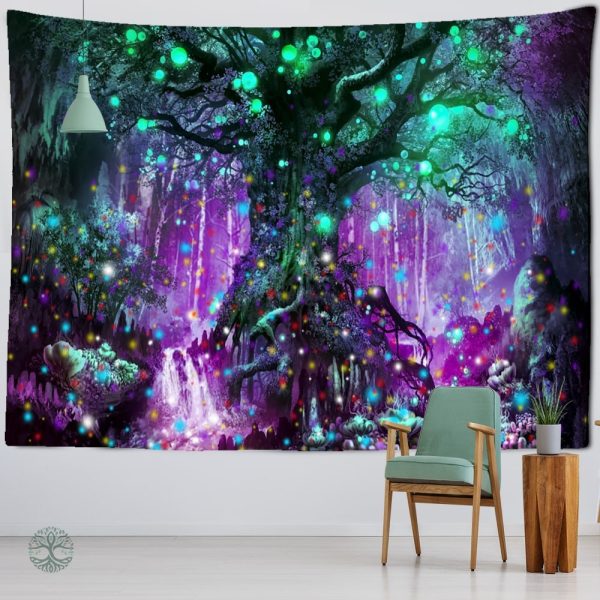 Tenture Arbre de Vie Violet