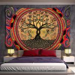 Tenture indienne Arbre de Vie colorée et artistique