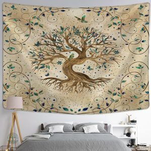 Tenture Arbre de Vie Ethnique en décoration murale
