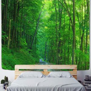 Tenture murale paysage arbre de vie décorative