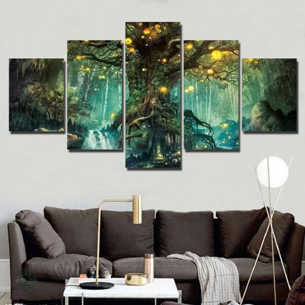 Tableau Arbre de Vie Mystique en décoration murale