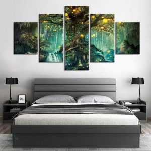 Oeuvre artistique représentant l'Arbre de Vie symbolique