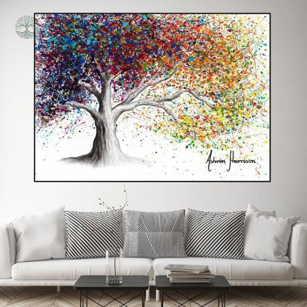 Toile Acrylique Arbre de Vie en décoration murale
