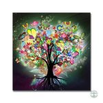 Toile Art Abstrait Arbre de Vie pour décoration murale