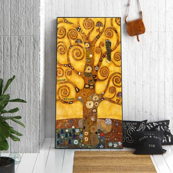 Tableau Arbre de Vie de Gustav Klimt en couleurs vives